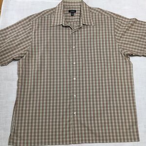 VTG 90s Van Heusen Camp Shirt Men’s XL Red Plaid Cotton Button-Up Casual Relax